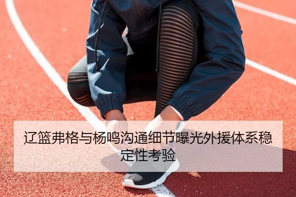 辽篮弗格与杨鸣沟通细节曝光外援体系稳定性考验